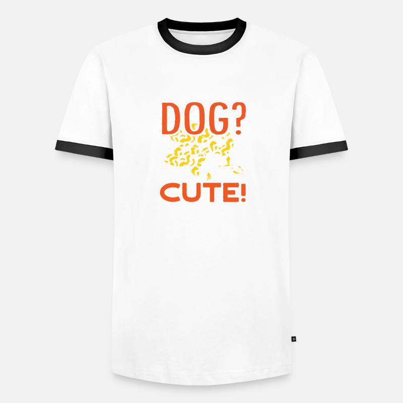 Vous avez un chien qui est mignon Banana Ball Python T-shirt contrasté Homme