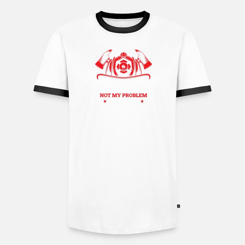 Firefighter - Retired Not My Problem Anymore Männer Kontrast-T-Shirt