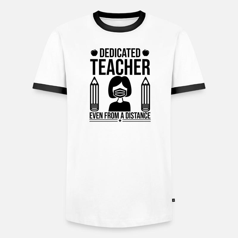 Professeur dévoué même à distance T-shirt contrasté Homme