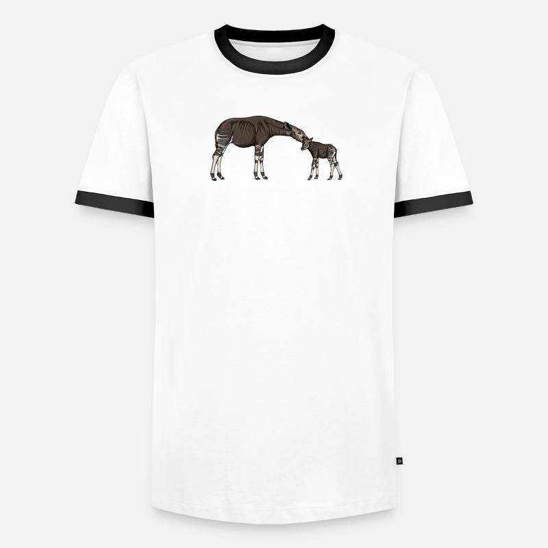 Okapi I forest giraffe from the rainforest for Men's Ringer Shirt