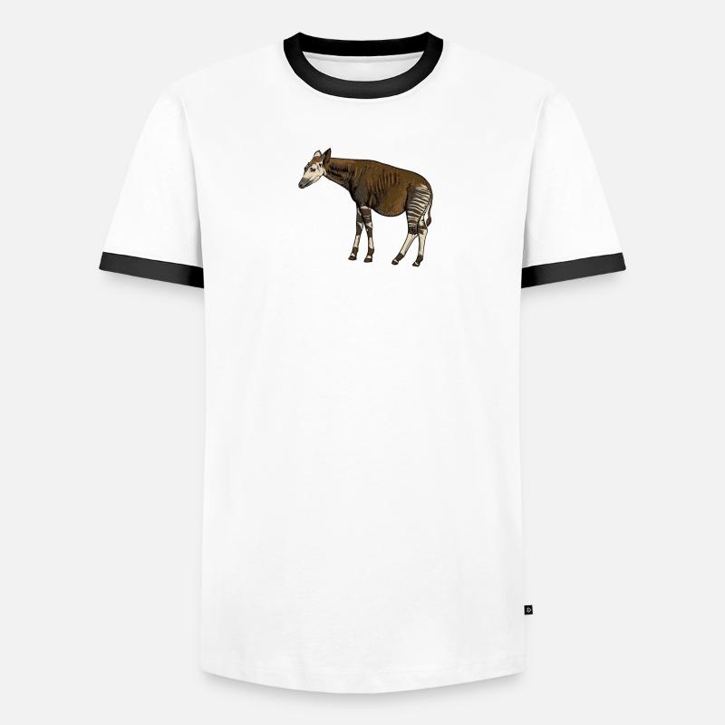 Okapi I forest giraffe from the rainforest for Men's Ringer Shirt