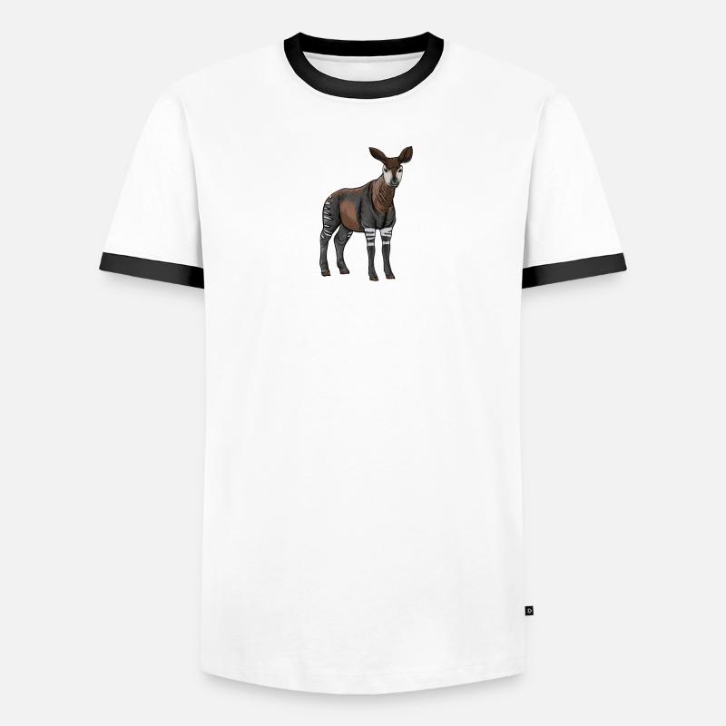 Okapi I forest giraffe from the rainforest for Men's Ringer Shirt