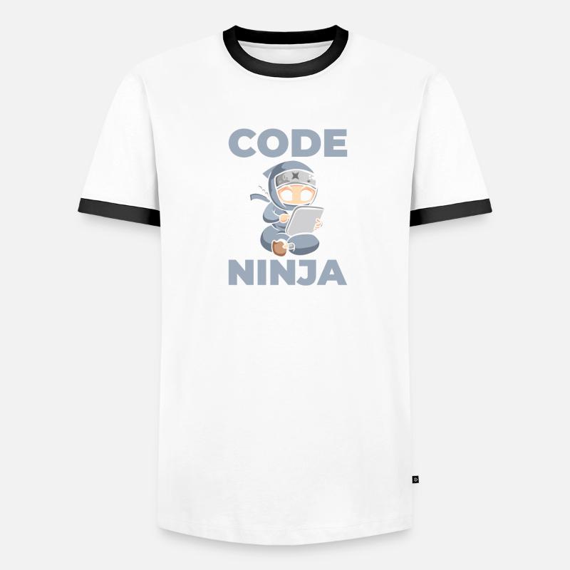 Code Ninja For Computer Fans Men's Ringer Shirt