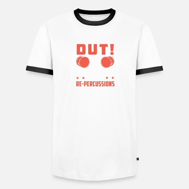 Staub! Oder beschäftigen Sie sich mit der Männer Kontrast-T-Shirt