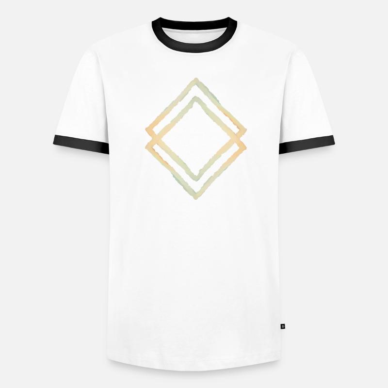 Geo Loop Männer Kontrast-T-Shirt