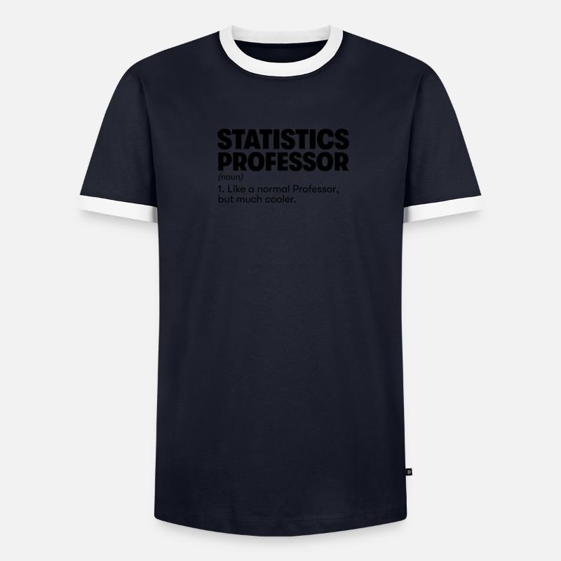 Professeur de statistique T-shirt contrasté Homme
