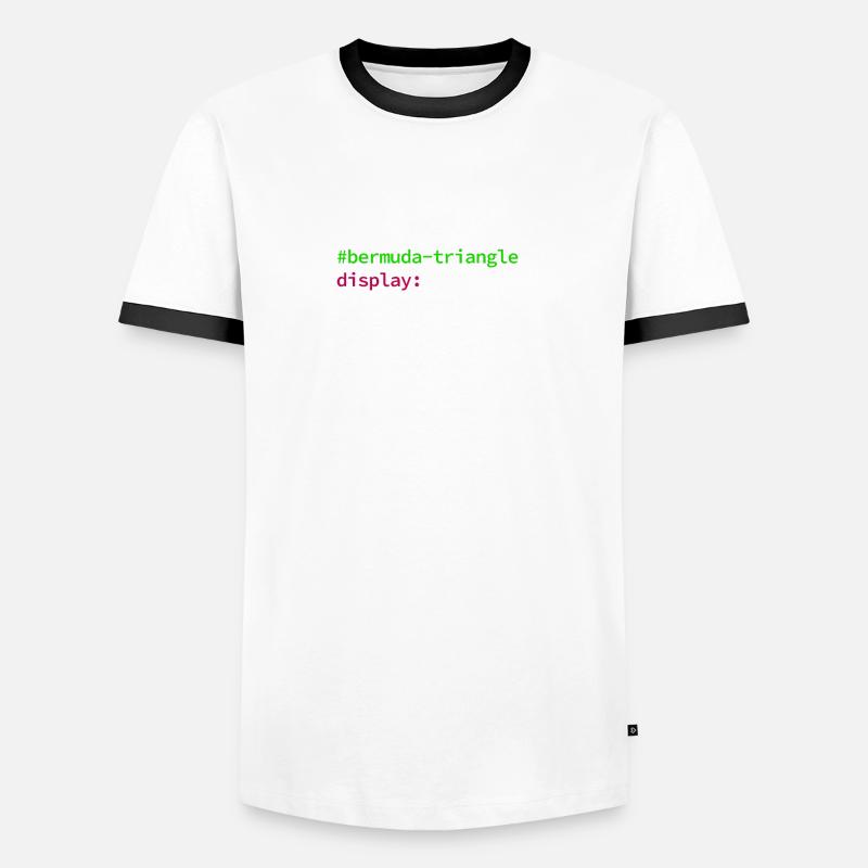 Web and CSS Programmer Developer Coding Code Men's Ringer Shirt