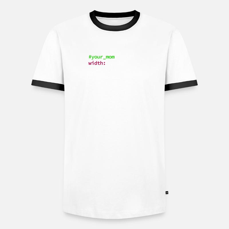 Web and CSS Programmer Developer Coding Code Men's Ringer Shirt