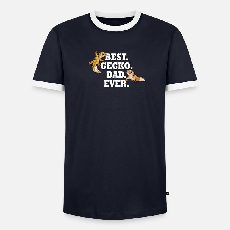 Gecko léopard T-shirt contrasté Homme