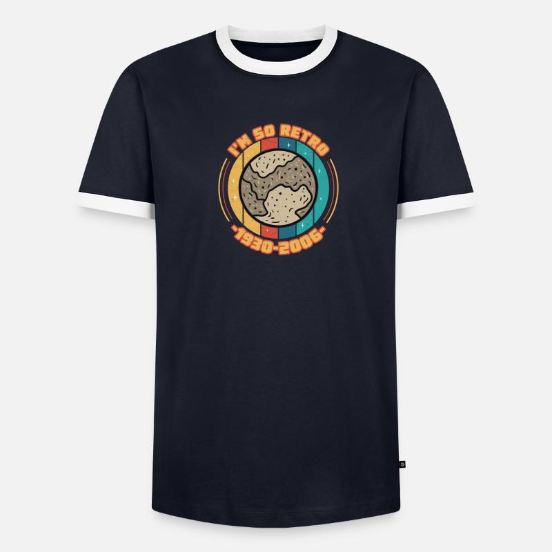 I'm So Retro Planet Pluto Planetary Status For Men's Ringer Shirt