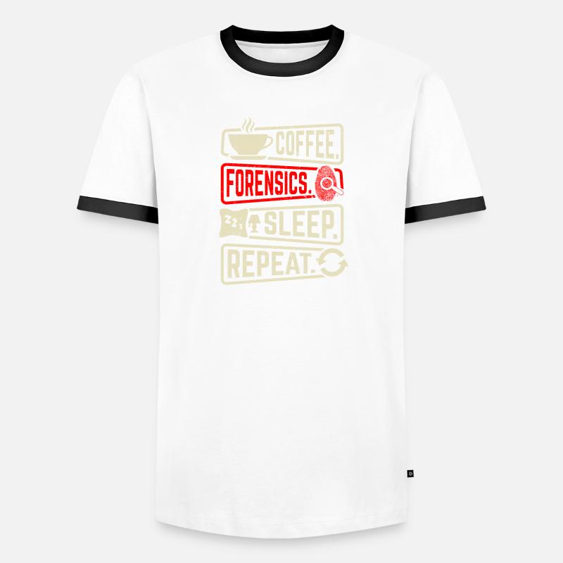 Forensic evidence - Kripo Polizei Forensics Men's Ringer Shirt