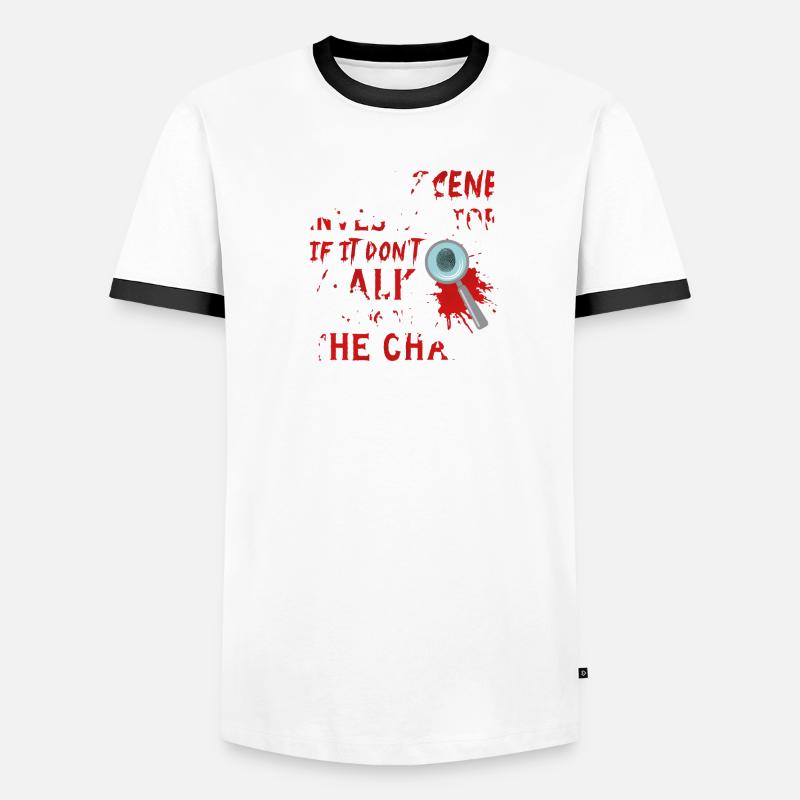 Forensic evidence - Kripo Polizei Forensics Men's Ringer Shirt