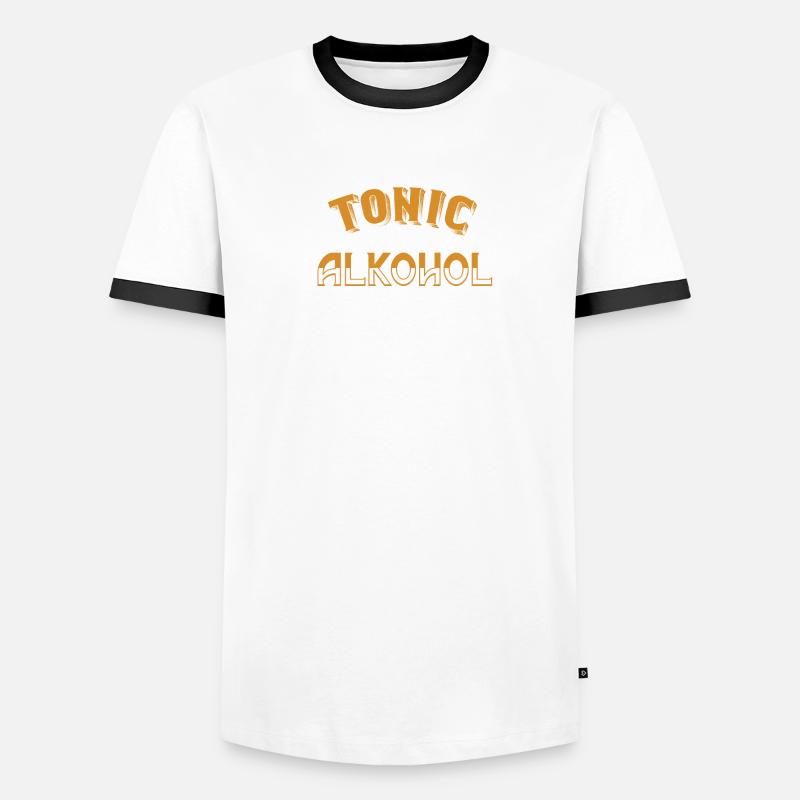 Tonic Sans alcool est en quelque sorte Ginlos Gin T-shirt contrasté Homme