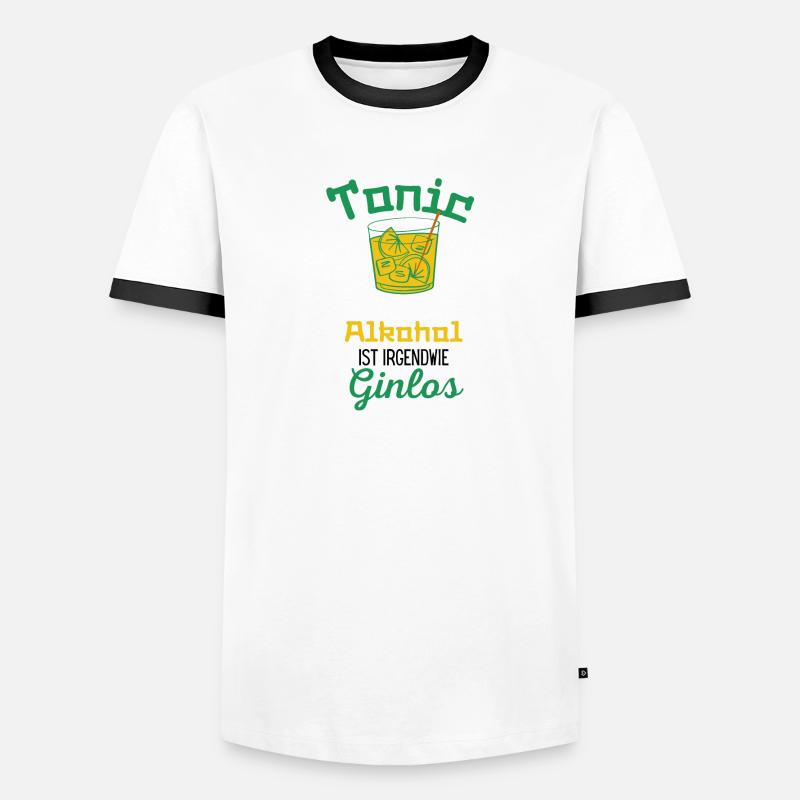Tonic Sans alcool est en quelque sorte Ginlos Gin T-shirt contrasté Homme
