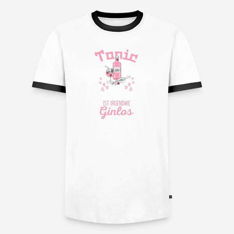 Tonic Sans alcool est en quelque sorte Ginlos Gin T-shirt contrasté Homme