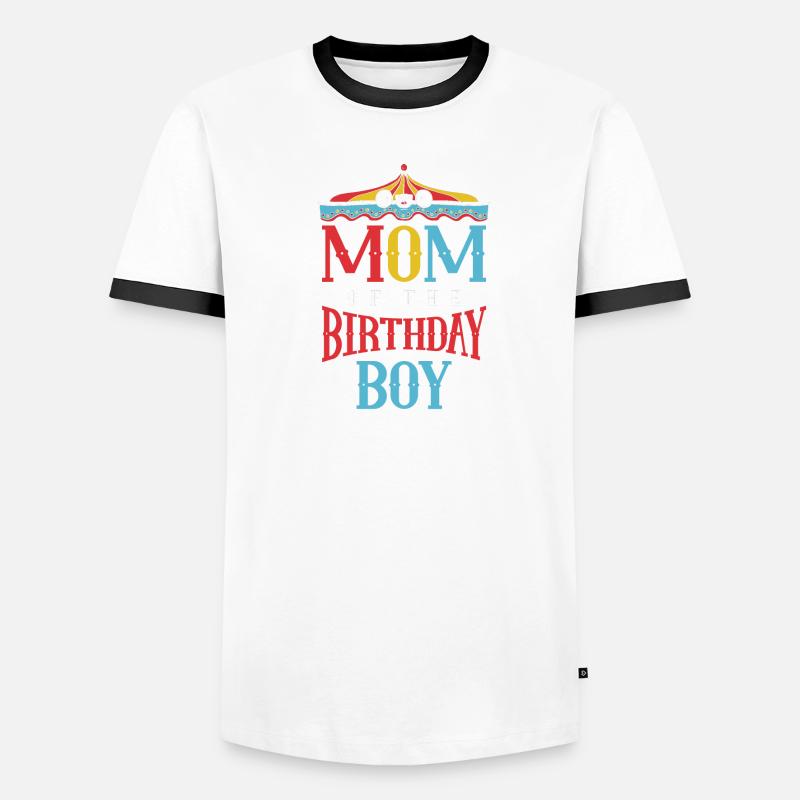 Karussell-geburtstagsfeier-mutter Des Männer Kontrast-T-Shirt