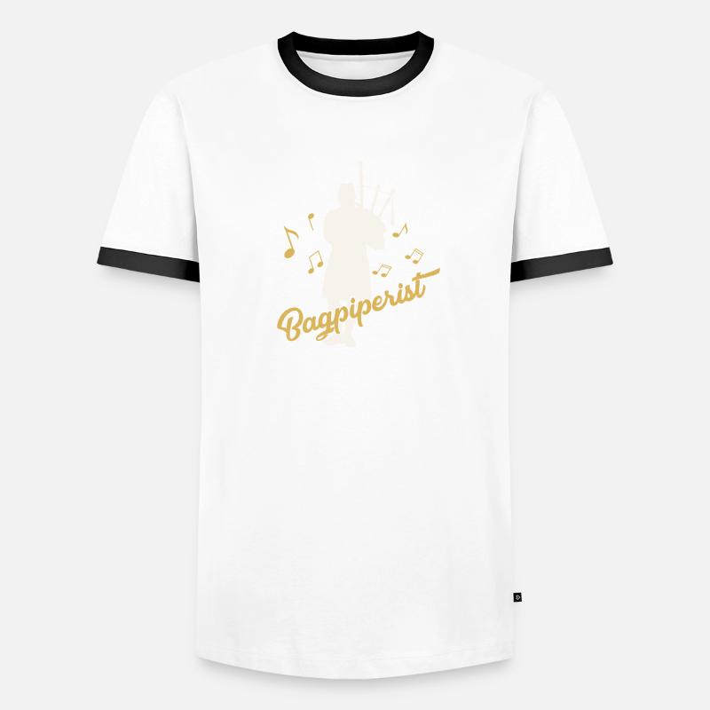 Cornemuse Cornemuse écossaise Cornemuse T-shirt contrasté Homme