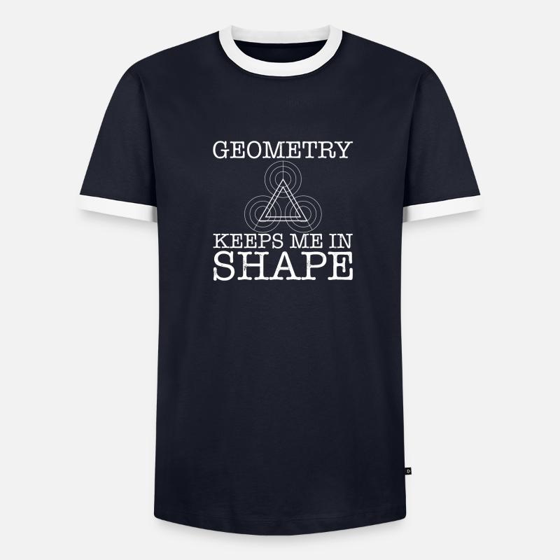 Geometry Keeps Me In Shape - Männer Kontrast-T-Shirt - undefined