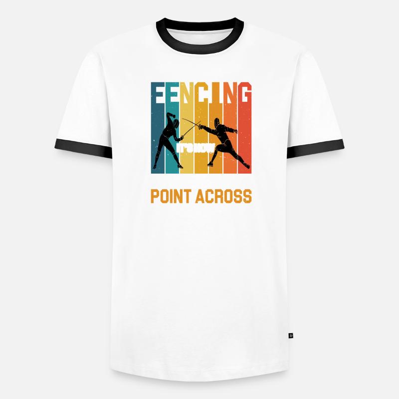 L’escrime, c’est comme ça que je fais passer mon message 2 T-shirt contrasté Homme