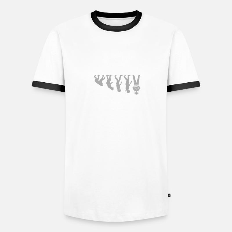 Human Evolution Funny Beekeping Beekeeper Honey Männer Kontrast-T-Shirt