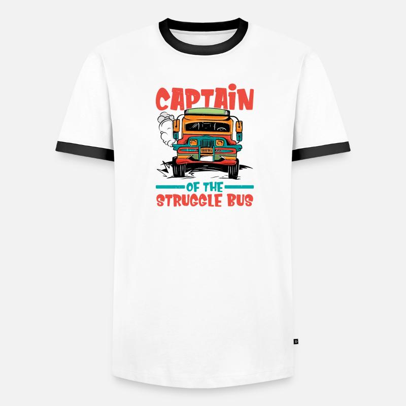 Capitaine du bus de lutte 8 T-shirt contrasté Homme