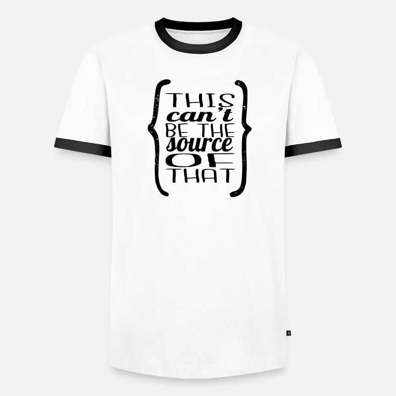 Programming Language Men's Ringer Shirt