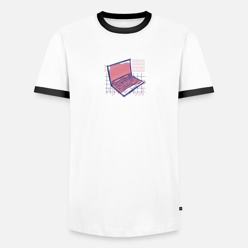 Hacker Programmer Developer Computer Science - Men's Ringer Shirt - undefined