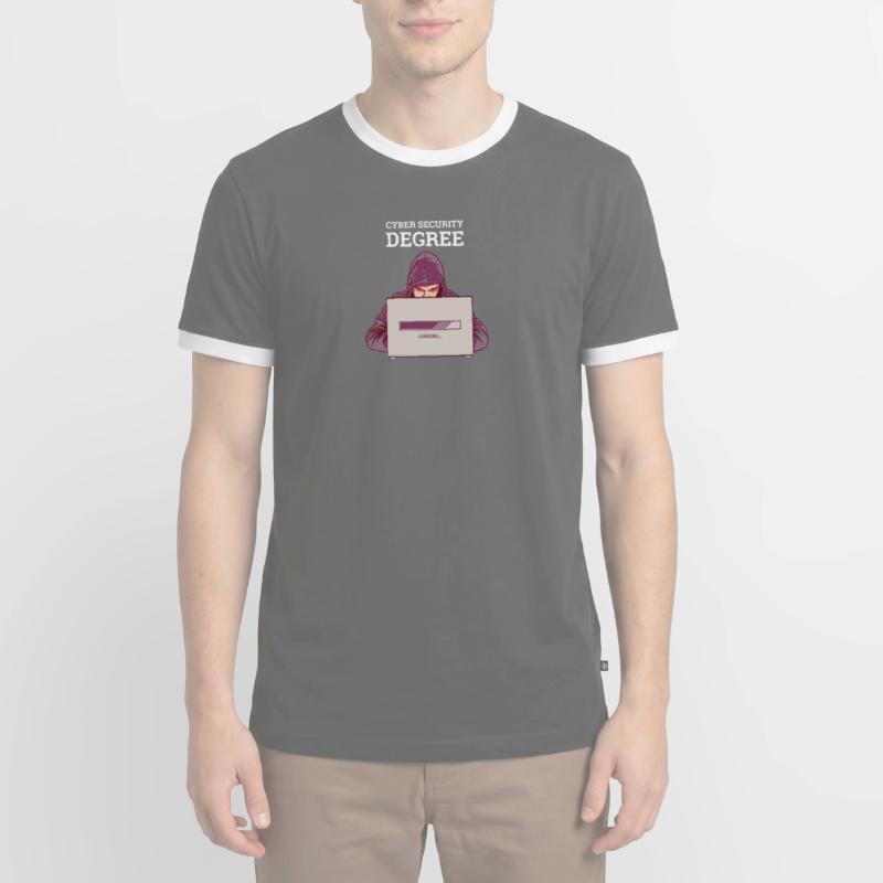 Hacker Programmer Developer Computer Science Men's Ringer Shirt