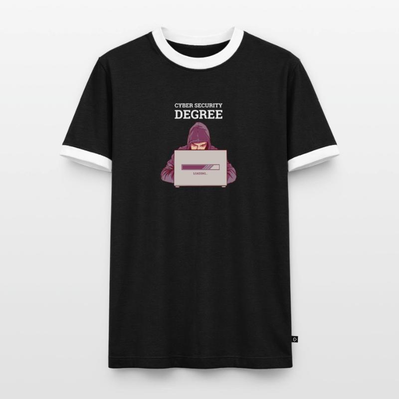 Hacker Programmer Developer Computer Science Men's Ringer Shirt