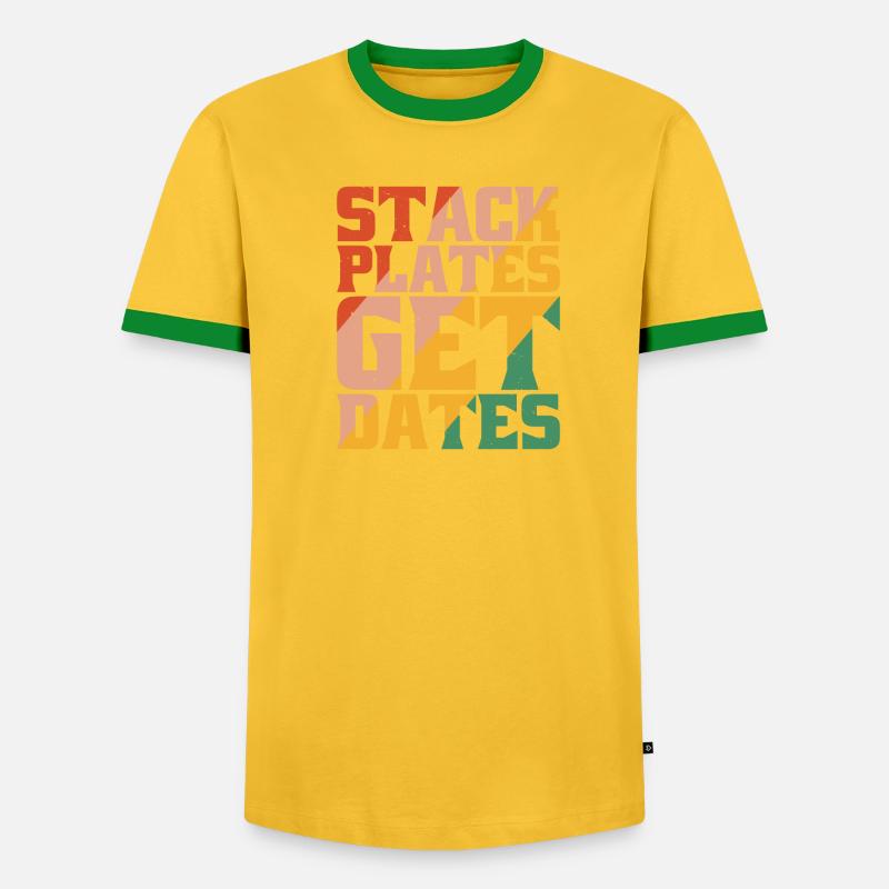 Stack Plates Get Dates 5 - T-shirt contrasté Homme - undefined
