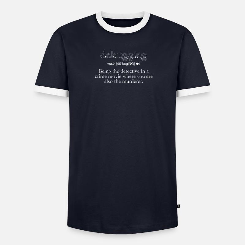 Debugging Definition - Computer Science Programmer - Men's Ringer Shirt - undefined