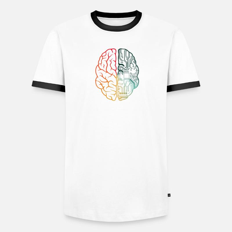 Programmeur HTML - Jeu de mots cérébral pour les développeurs de programmation T-shirt contrasté Homme