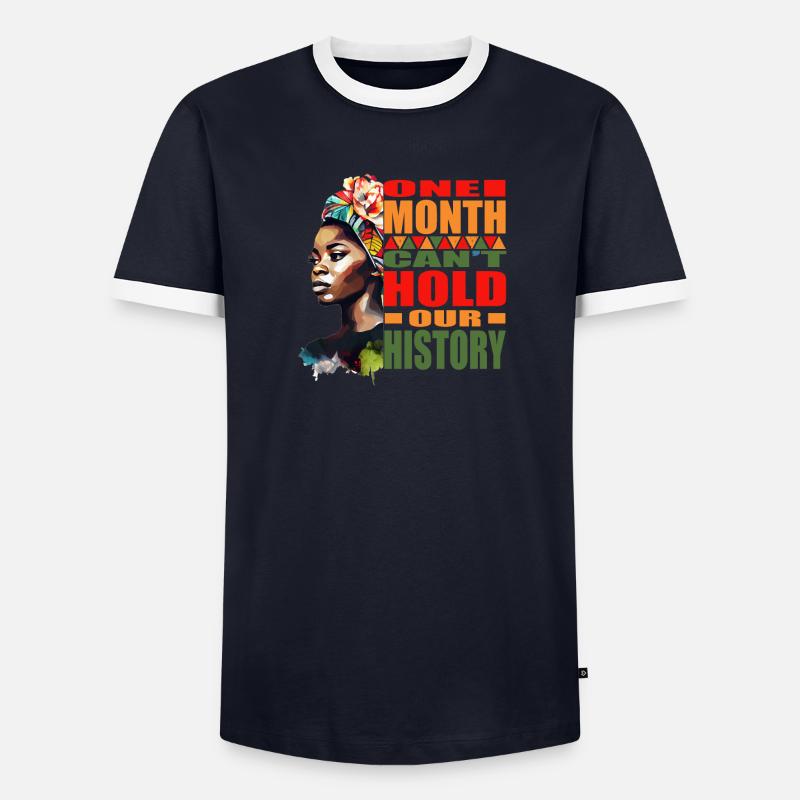 Juneteenth and Black History Commemorative Men's Ringer Shirt