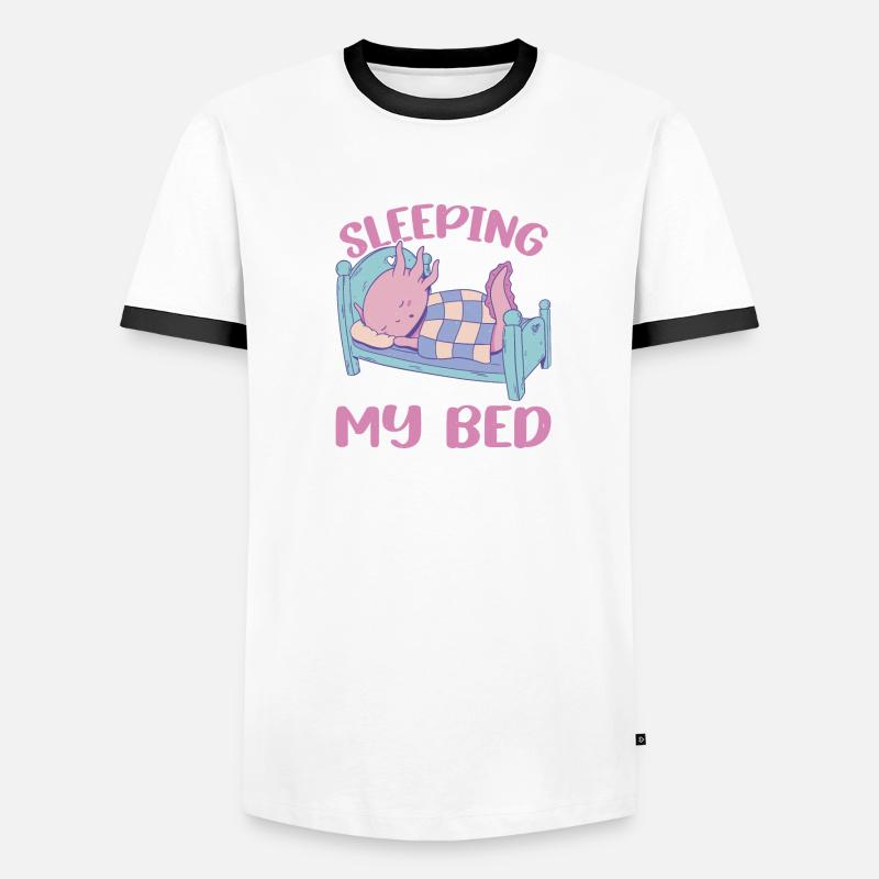 Les choses que j’aime, dormir dans mon lit 10 T-shirt contrasté Homme