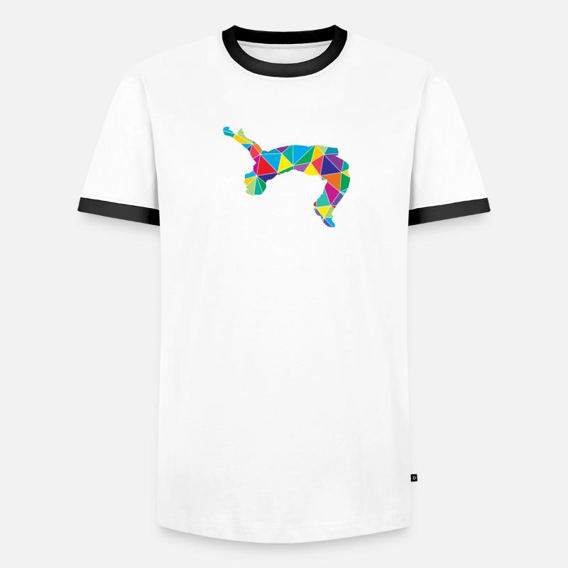 Freerunner Polygon Backflip Men's Ringer Shirt