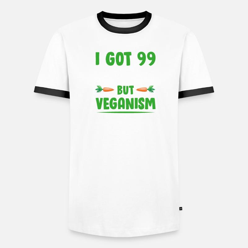 99 Vegan Problems Men's Ringer Shirt