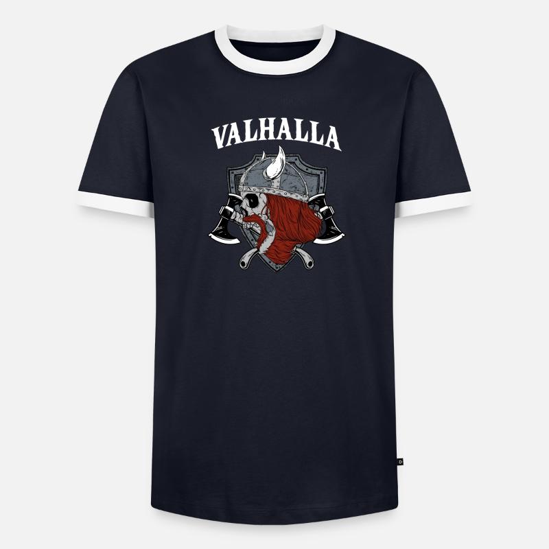 Valhalla I Wikinger Krieger - Männer Kontrast-T-Shirt - undefined