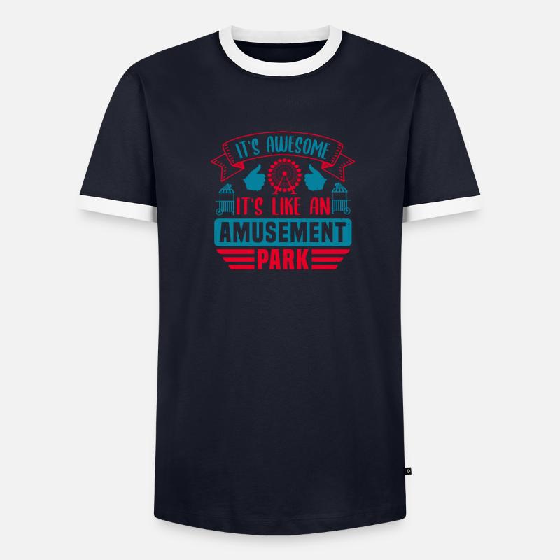 C’EST GÉNIAL C’EST COMME UN PARC D’ATTRACTIONS T-shirt contrasté Homme