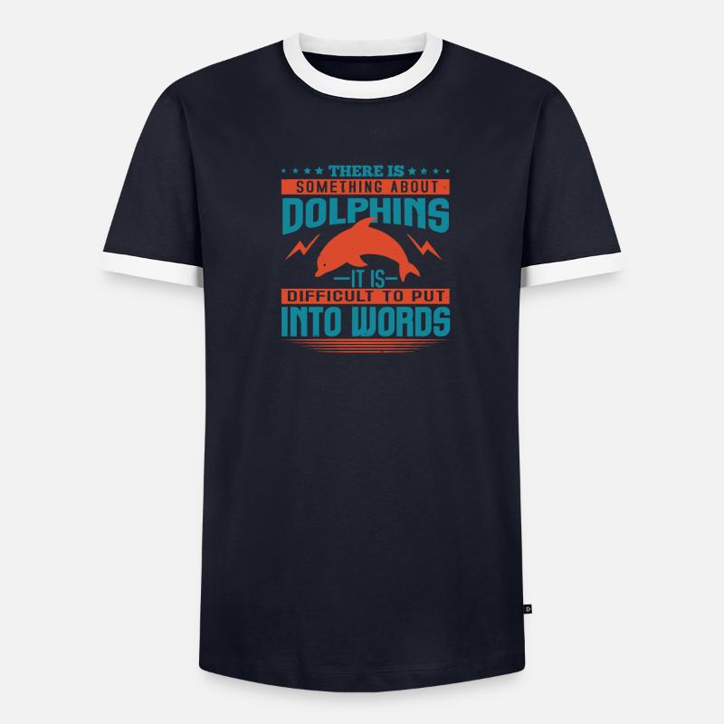 IL Y A QUELQUE CHOSE À PROPOS DES DAUPHINS QU’IL EST DIFFICILE DE T-shirt contrasté Homme