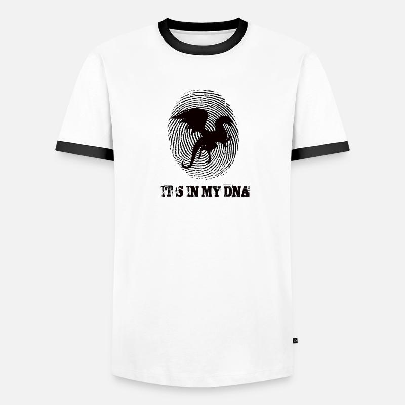Dragon son Iny mon ADN T-shirt contrasté Homme