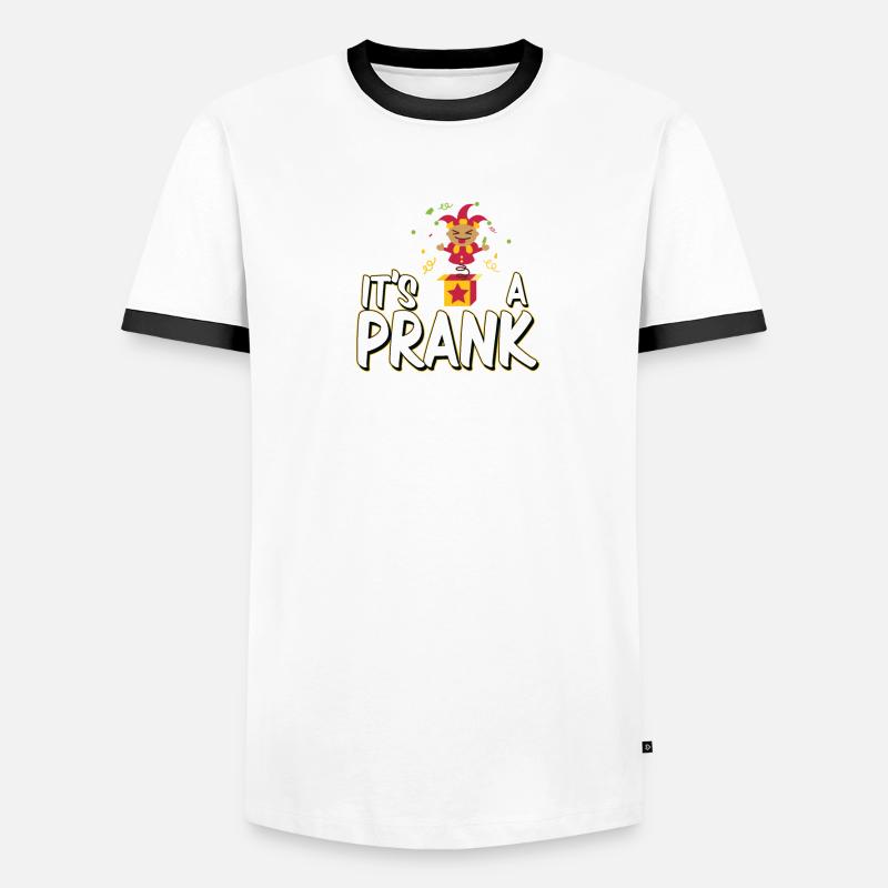 C’est drôle, c’est une farce des farceurs d’influenceurs T-shirt contrasté Homme