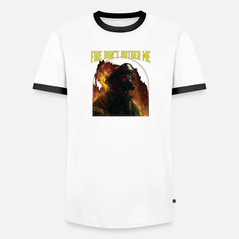 Fire Dont Bother Me Fire Rescue Firefighting Men's Ringer Shirt