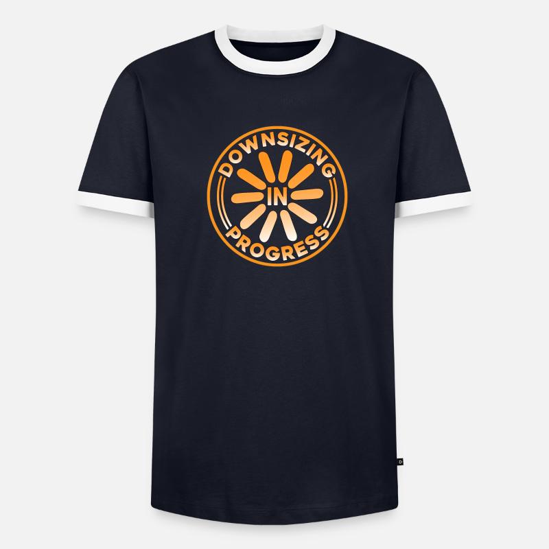 Downsizing In Progress 15 - Men's Ringer Shirt - undefined