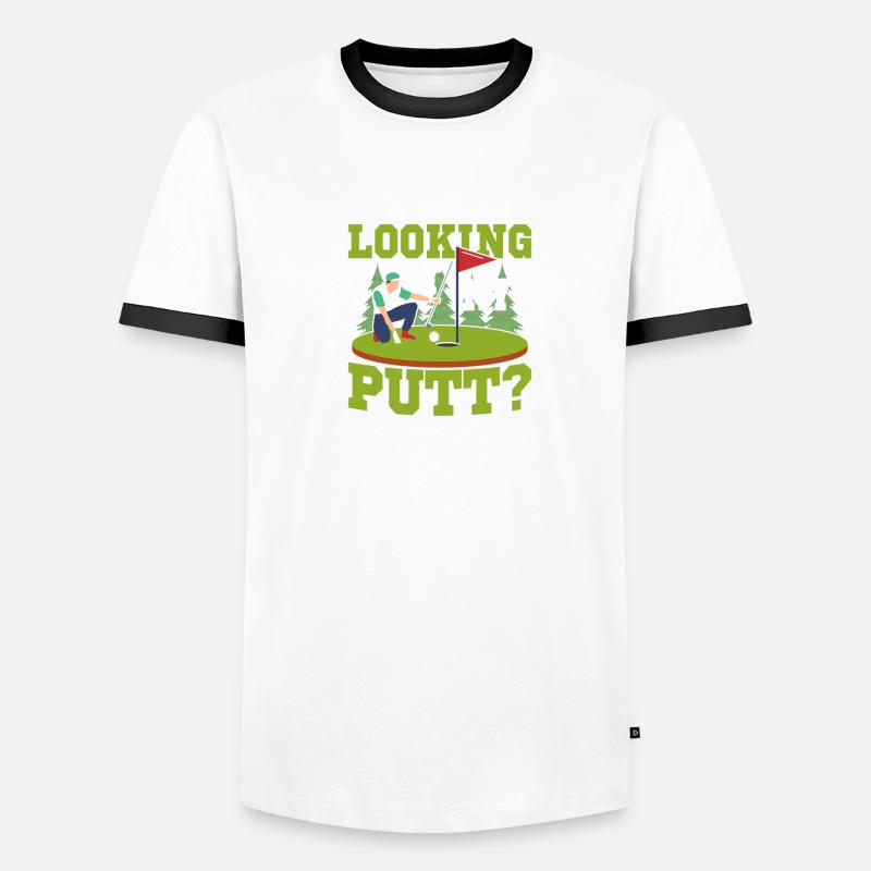 Regardez-vous mon putt? Golf Golfing T-shirt contrasté Homme