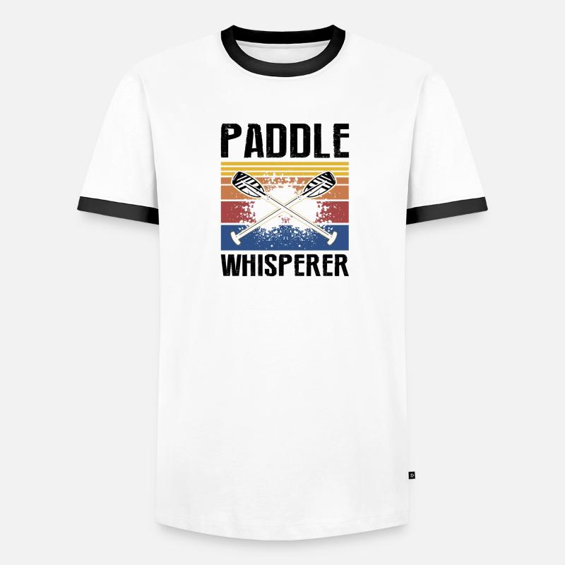 Drachenboot und Drachenboot Crew Männer Kontrast-T-Shirt