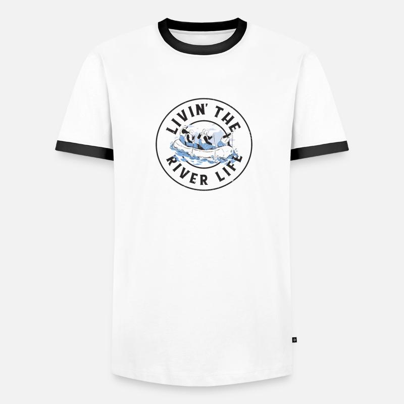 River Rafting Men's Ringer Shirt