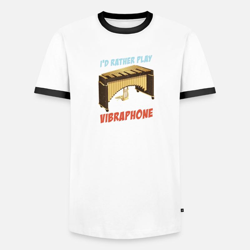 Vibraphone Percussion Marimba Musicians Men's Ringer Shirt