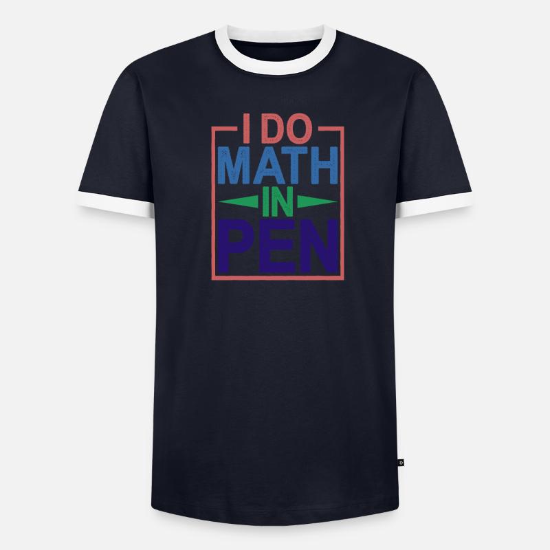 Je fais des maths au stylo 11 T-shirt contrasté Homme