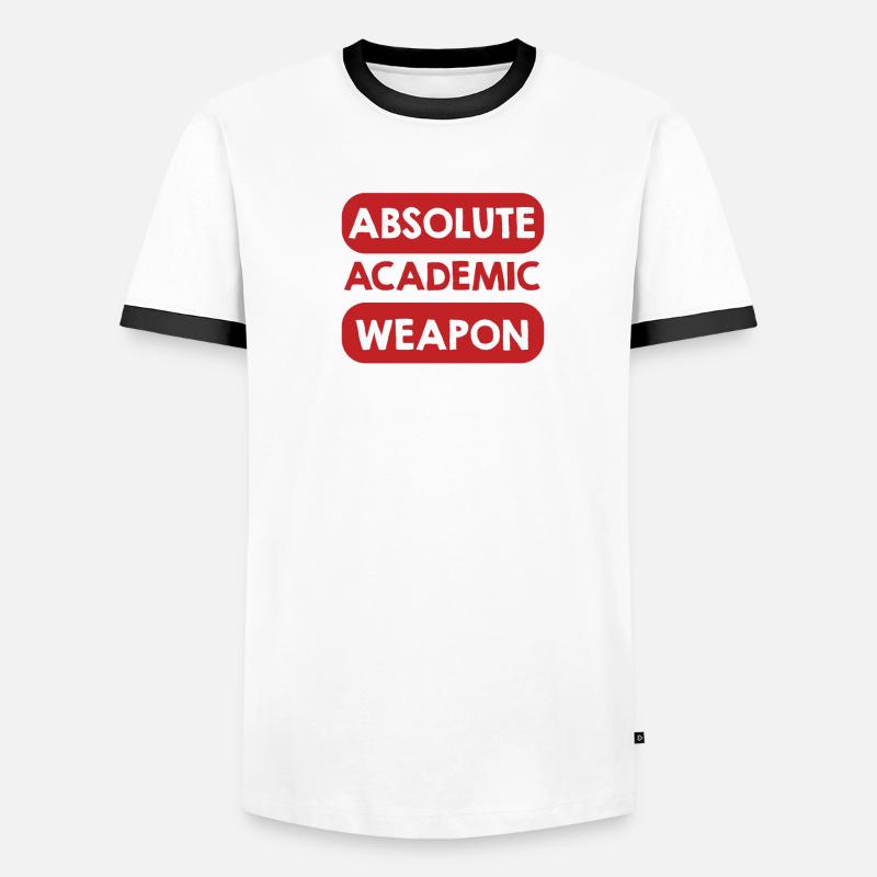 Student Absolute Academic Weapon Men's Ringer Shirt