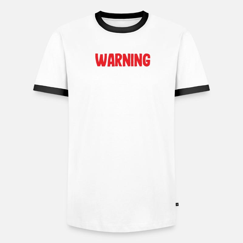 Warning: May Cause Booty Overload Männer Kontrast-T-Shirt